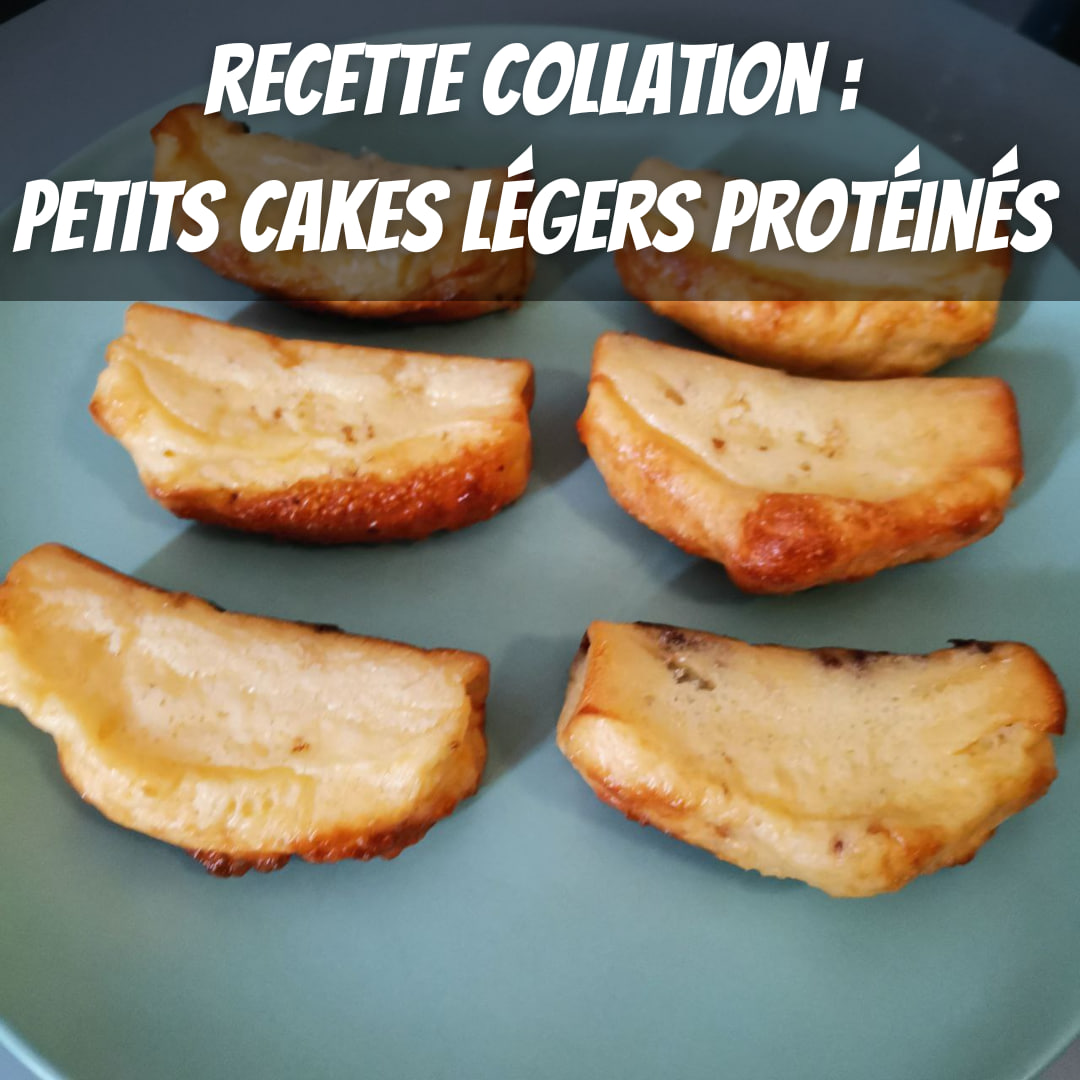 Recette collation : petits cakes légers protéinées (pour 2 à 3 personnes)
